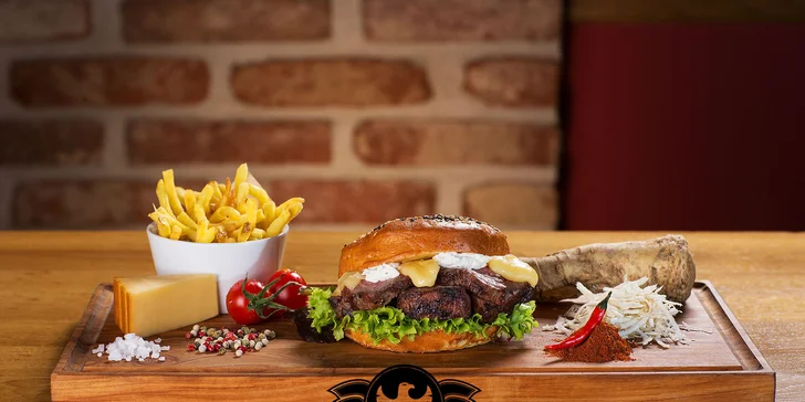 Sleva 40 % na burgery v Burger Baru – výběr ze 7 druhů