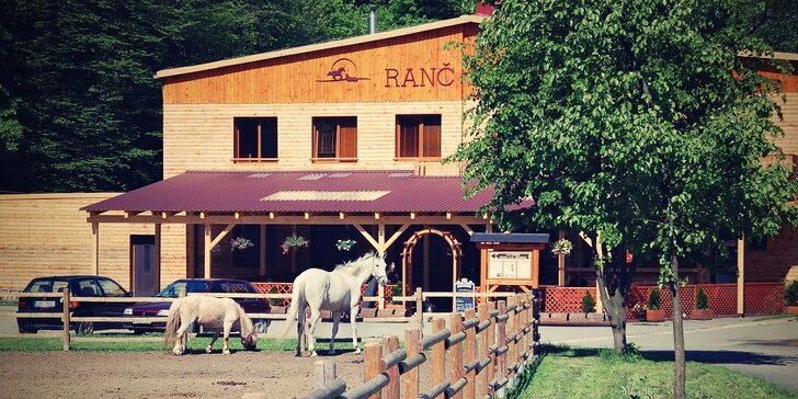 3 dny v chatičkách na koňském ranči pro dva či rodinu - nové VIP wellness