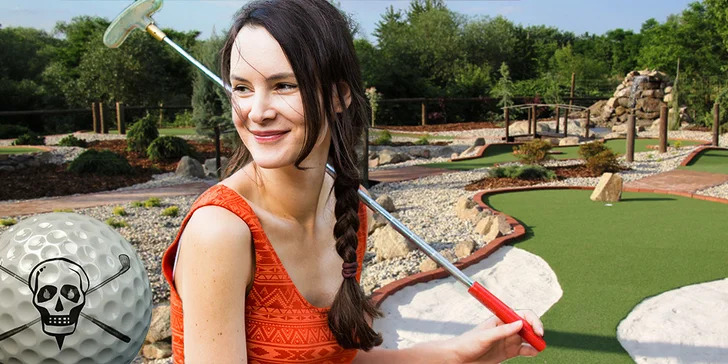 Vstup na pirátský minigolf pro dospělého nebo dítě