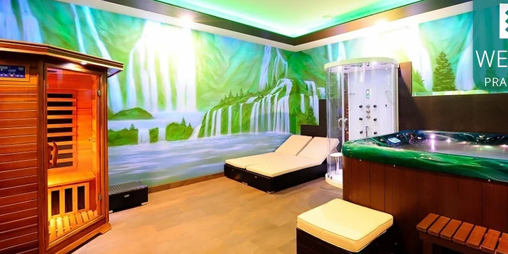 Privátní wellness až pro 4 osoby vč. romantické varianty