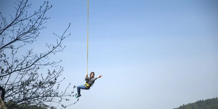 Adrenalinový Rope jump z 25 metrů