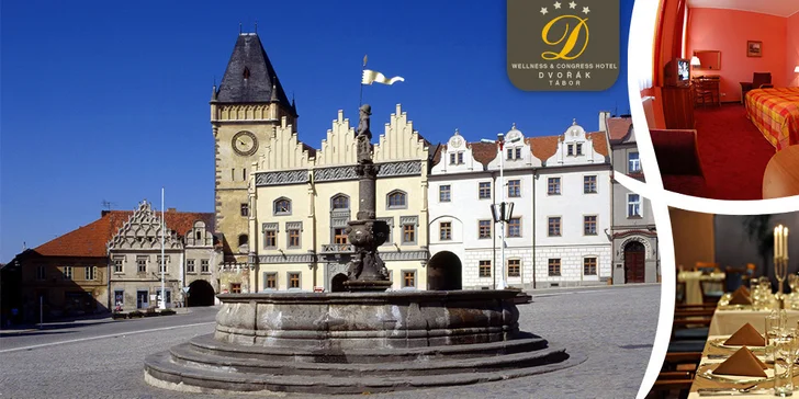 Nebe, peklo a ráj v hotelu Dvořák**** v centru Tábora