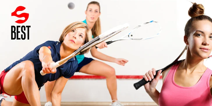 Zahrajte si squash – kupón na akci 1 + 1 hodina hry zdarma