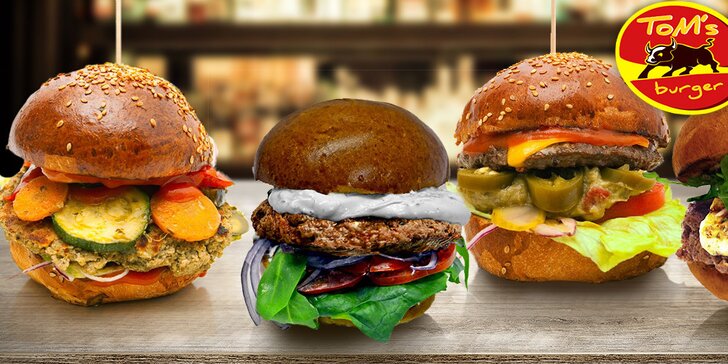 2 speciální burgery dle výběru v Tom's Burger