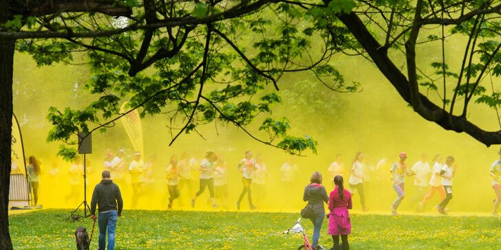 Registrace na zábavný běh Barvám Neutečeš: proběhněte sprškou barev