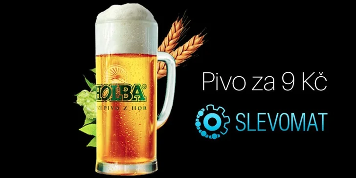 Točený půllitr 11° Holby Šerák jen za 9 Kč