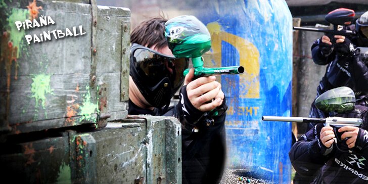 Zažijte pořádnou dávku adrenalinu při paintballové střílečce v Piraňa Paintball