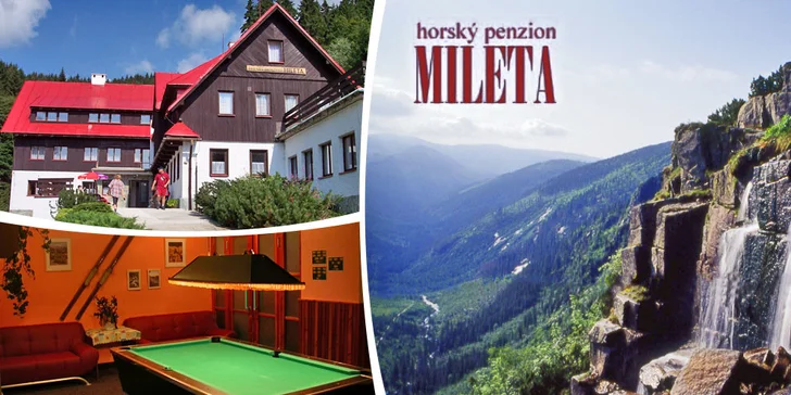 Pobyt s polopenzí pro dva ve Velké Úpě v Krkonoších