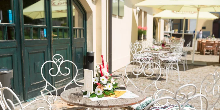 Romantická večeře nebo 6chodové degustační menu pro dva v Zámeckém Hotelu Ctěnice