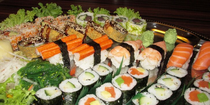 Velké sushi menu s 35 kousky i salátem