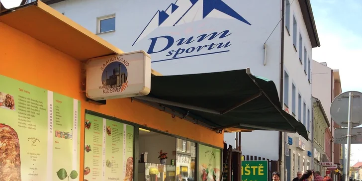2 turecké kebaby z rychlého občerstvení Samarkand