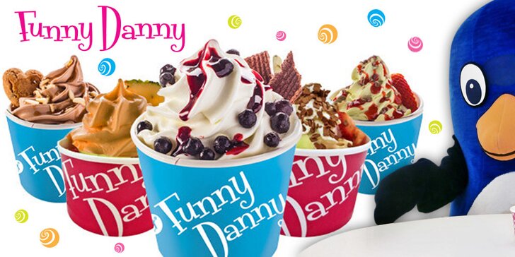200 g oblíbeného frozen yogurtu z Funny Danny a bezva bonus