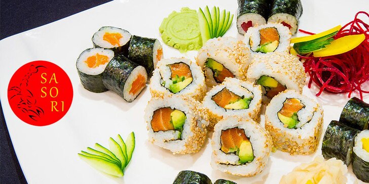 Sushi menu pro 2 osoby v japonské restauraci Sasori