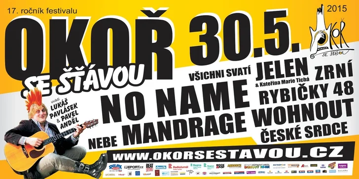 Vstupenky na oblíbený festival Okoř se šťávou