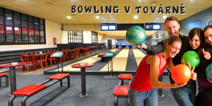 60 minut bowlingu až pro 8 hráčů včetně zapůjčení bot