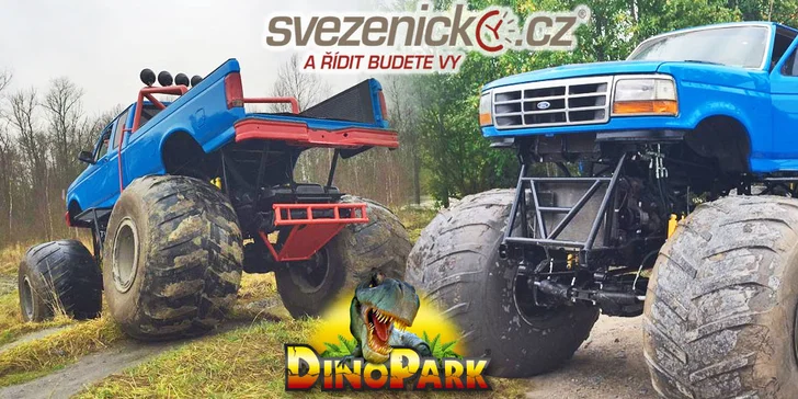 Adrenalin za volantem MONSTER TRUCKU + lístky do Dinoparku