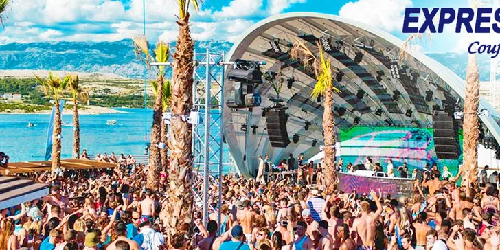 Zájezd na roztančenou beach party na chorvatské pláži Zrće