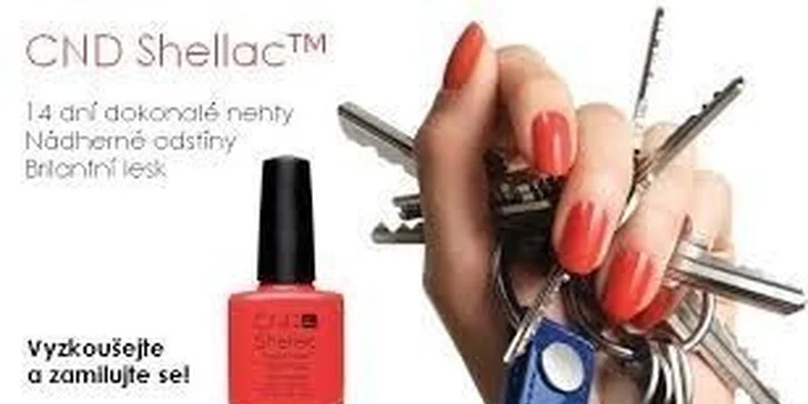 Dámská manikúra s aplikací laku Shellac