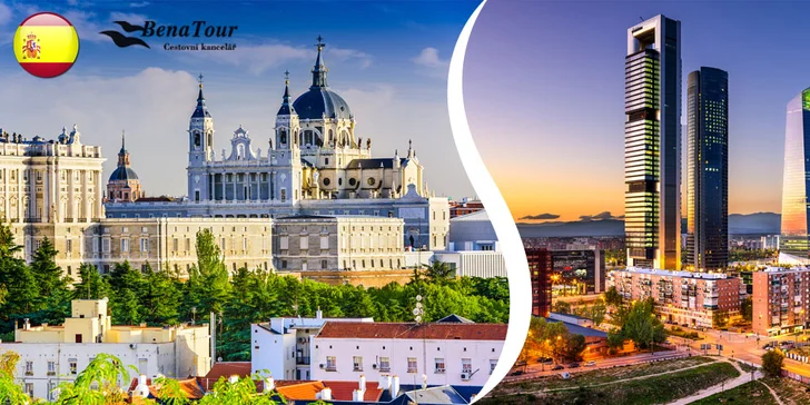 Čtyřdenní letecký zájezd do Madridu se snídaní i průvodcem
