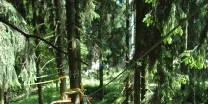 Vstupy do lanového Adventure Parku na Lipně pro dospělé i děti