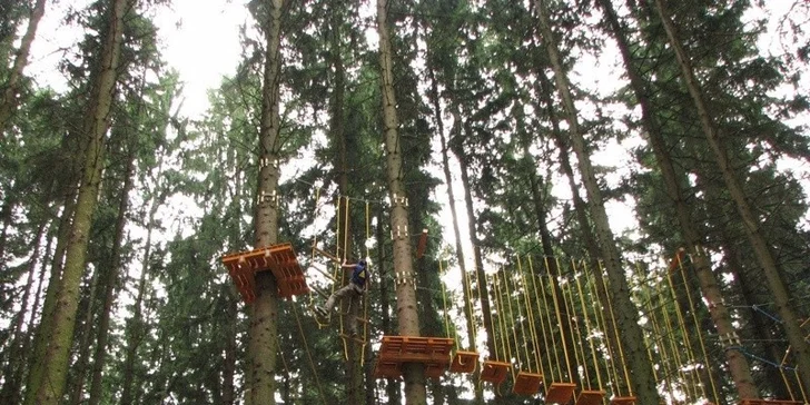 Vstupy do lanového Adventure Parku na Lipně pro dospělé i děti