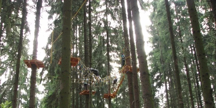 Vstupy do lanového Adventure Parku na Lipně pro dospělé i děti