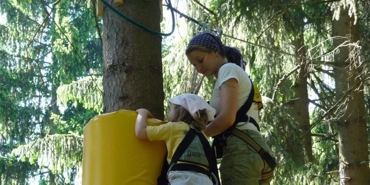 Vstupy do lanového Adventure Parku na Lipně pro dospělé i děti