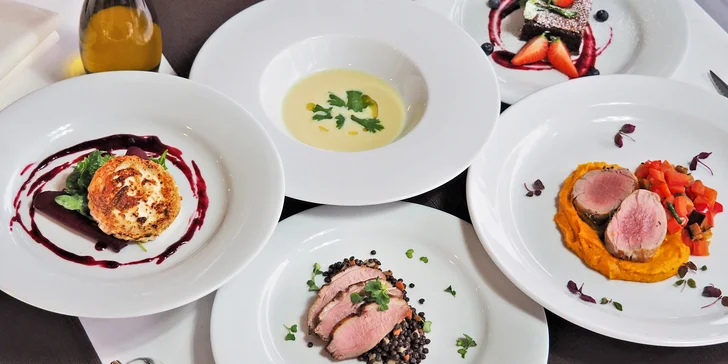 Degustační menu s výhledem na Brno: roastbeef, pečená řepa a panenka s ratatouille