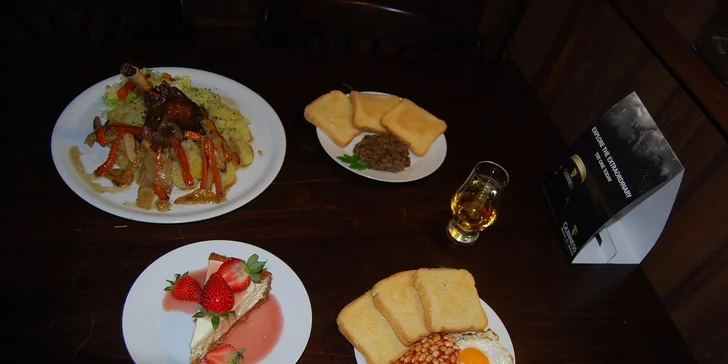 Degustační menu pro 2 - restaurace a whiskey bar Valevil