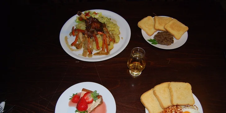 Degustační menu pro 2 - restaurace a whiskey bar Valevil