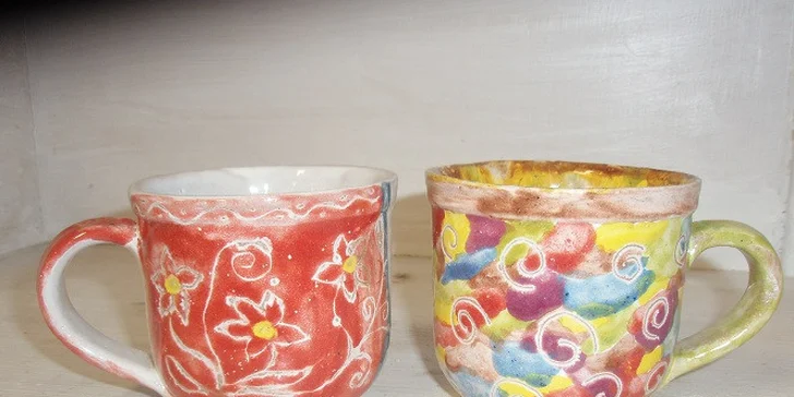 Malování keramiky glazurou v Penzionu Keramika