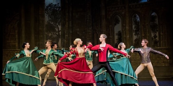 Romantické baletní představení Romeo a Julie v divadle Hybernia