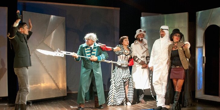 Rodinná vstupenka na představení Vynález zkázy new generation na Divadelní lodi Tajemství