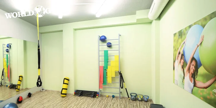 Jednorázový vstup s wellness do luxusního fitness World Gym