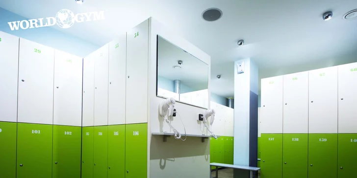 Jednorázový vstup s wellness do luxusního fitness World Gym