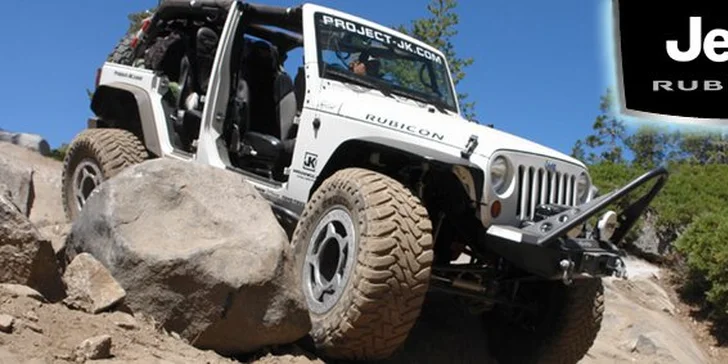 499 Kč za adrenalinové řízení vozu Jeep Wrangler Rubicon v terénu! Deset minut divoké jízdy s upraveným speciálem a zážitek nejen pro chlapy se slevou 50 %.