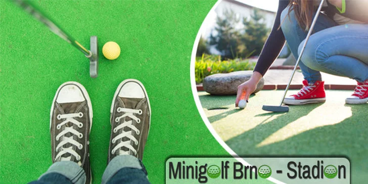 3 či 5 vstupů na minigolf pro jednoho i více hráčů