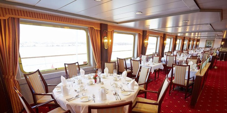 Plavba luxusní lodí s plnou penzí po řece Dunaj