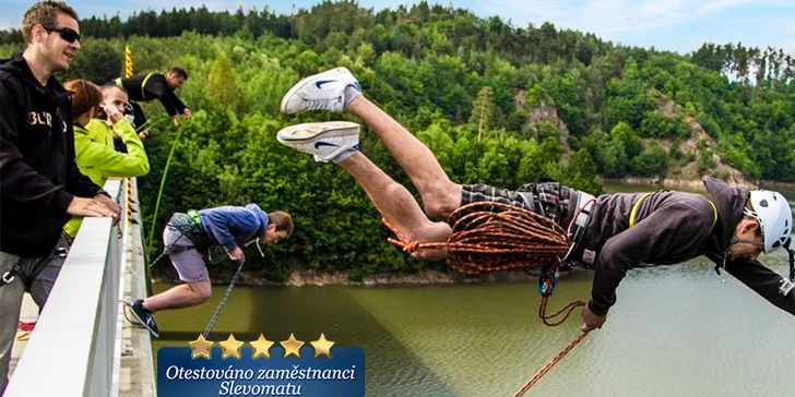 Adrenalinový Rope jump z 25 metrů