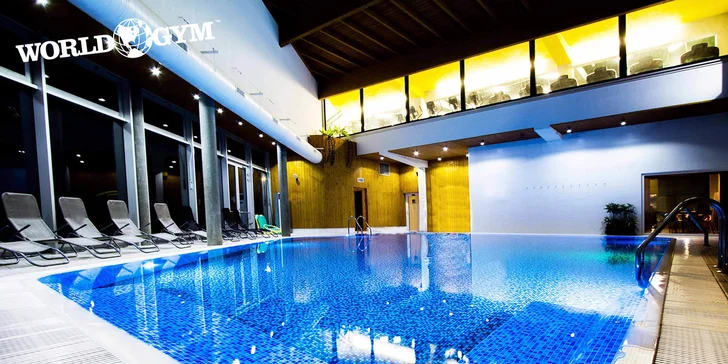 Jednorázový vstup s wellness do luxusního fitness World Gym