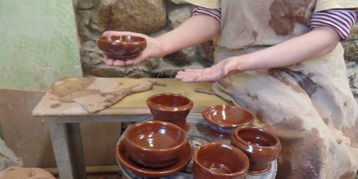 Kurz točení na hrnčířském kruhu v Penzionu Keramika