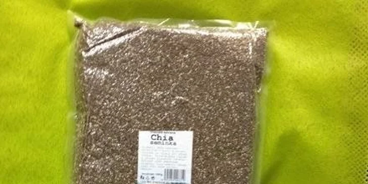Superpotravina pro vaše zdraví: Kilo vakuově balených chia semínek