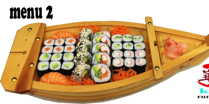 Running nebo sushi menu v restauraci Kyoto sushi - Galerie Harfa