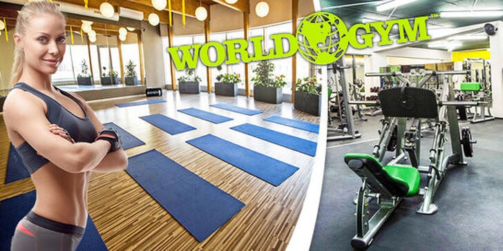 Jednorázový vstup s wellness do luxusního fitness World Gym