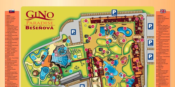 Celý den v GINO PARADISE Bešeňová - vodní ráj na Slovensku!