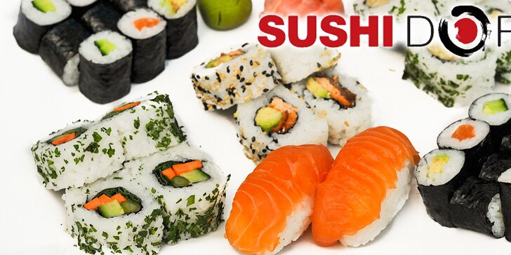 28 kousků vynikajícího sushi s rozvozem v ceně