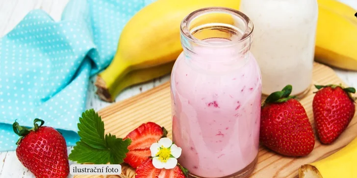 2x smoothie z čerstvého ovoce v kavárně TakeYourTime