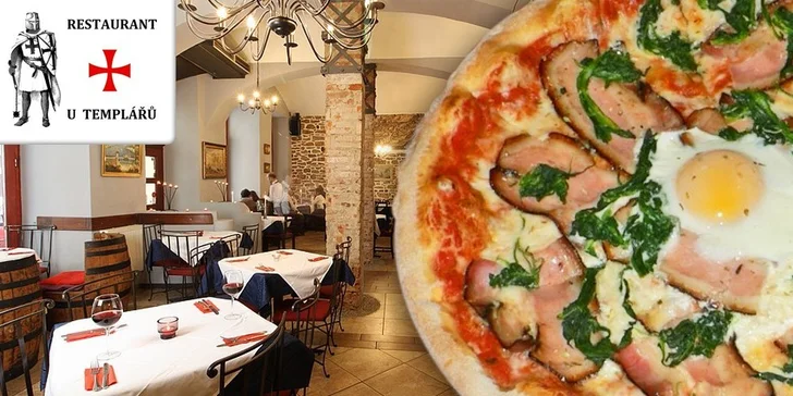 2× pizza za skvělou cenu v restauraci U Templářů II