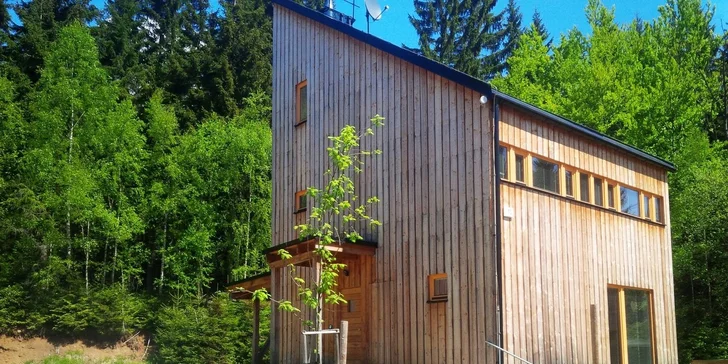 Luxusní chalupa až pro 5 osob s privátním vstupem do wellness v Harrachově