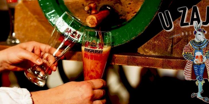 Jedinečná piva z Kynšperského pivovaru a bramboráčky v resturaci U zajíce